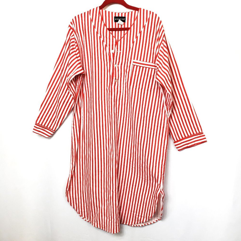 Botany 500 Cotton Poly Flannel Christmas Nightshirt